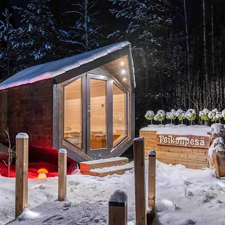 Minivilla Peikonpesae Ulkoporeallas & Pihasauna * Loppi