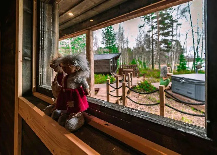 Minivilla Peikonpesae Ulkoporeallas & Pihasauna Шале *