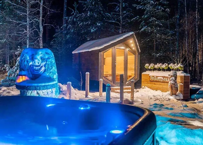 Minivilla Peikonpesae Ulkoporeallas & Pihasauna Шале *