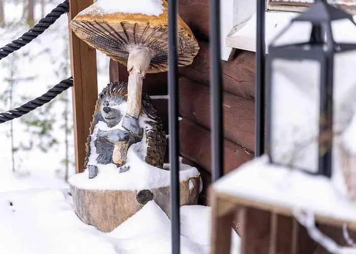 Шале Minivilla Peikonpesae Ulkoporeallas & Pihasauna Loppi